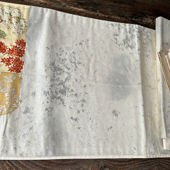 Vintage silk embroidered Obi - Picture 5 of 7